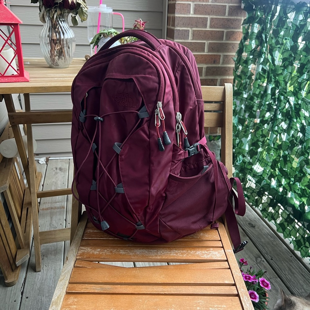 The North Face Maroon Backpack